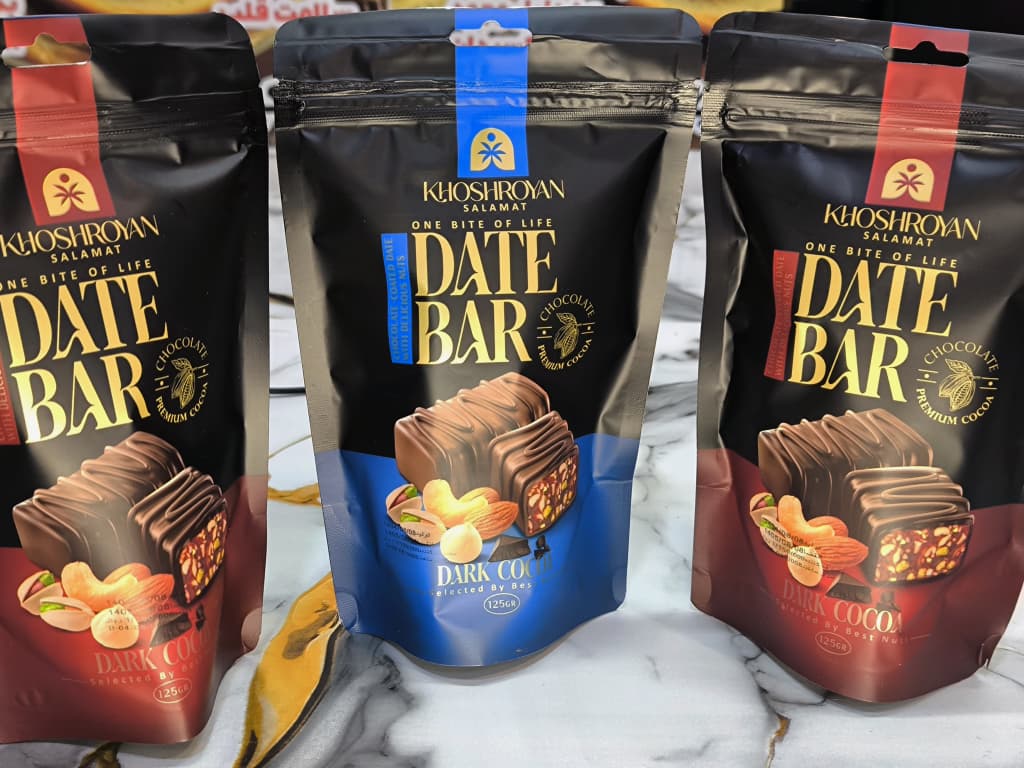 خرید خرما شکلاتی پنج مغز